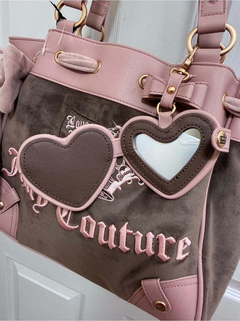 NWT 🇬🇧 UK/AUS Exclusive Juicy Couture Crown 👑 Daydreamer Tote in Iced Coffee